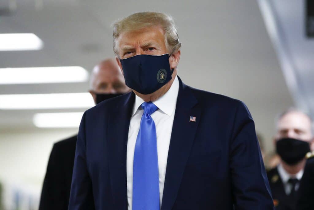 Masks do not look good and are a cause of concern in the White House