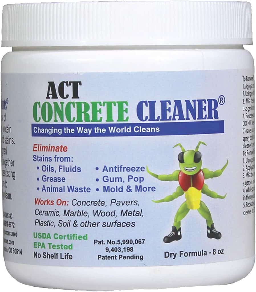 ACT Concrete Cleaner 8oz Eco-friendly Covers 50sqft