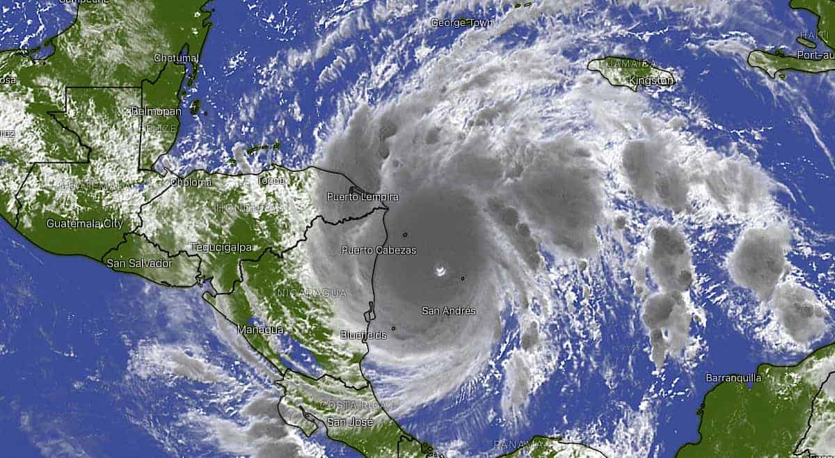 Category 5 Hurricane Iota nears landfall in Central America