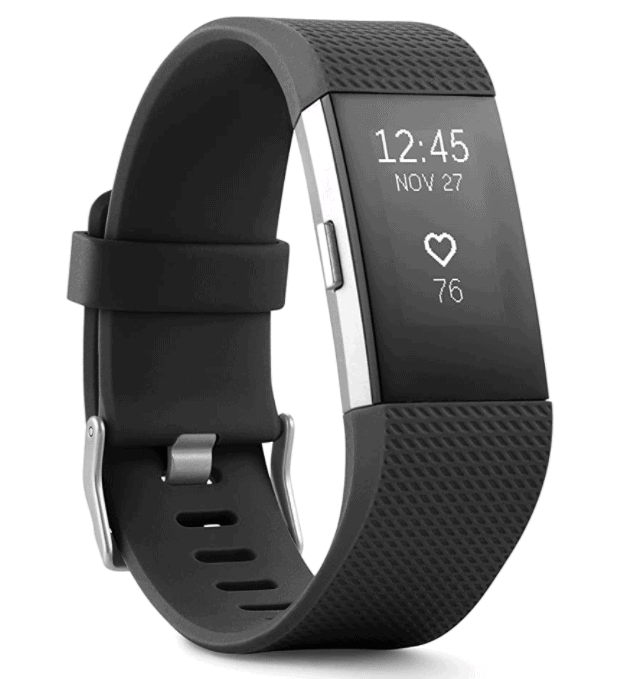 Fitbit Charge 2 Heart Rate + Fitness Wristband, Black 
