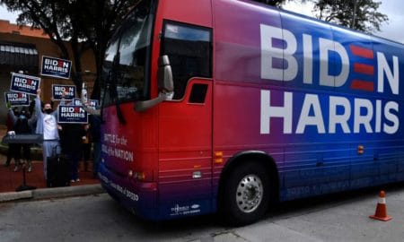 The Bus Of Biden Got Swarmed By Drivers