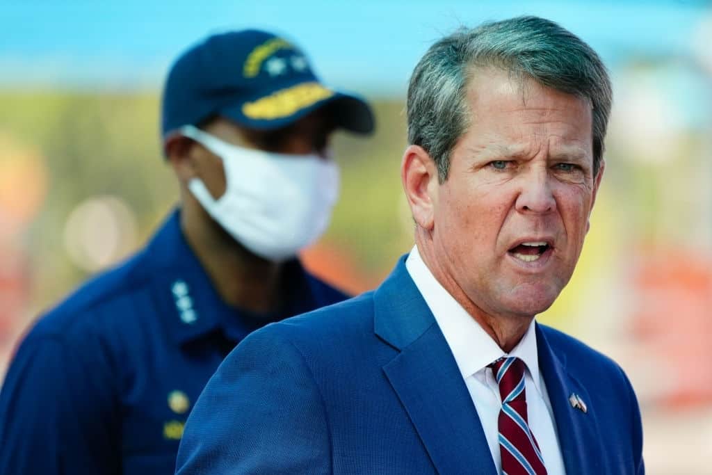 Gov.-Brian-Kemp-Faces-Criticism-After-Attending-White-House-Party