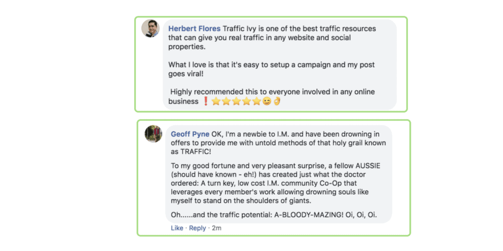 Traffic Ivy Reviews - Customer feedback