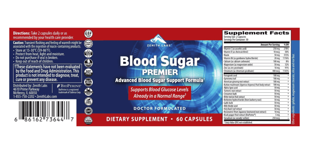  Blood Sugar Premier Dosage