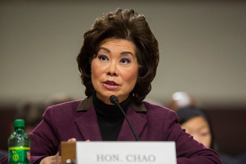DOJ Asked By DOT Watchdog To Consider Criminal Probe Into Secretary Elaine Chao Over Ethics Concerns