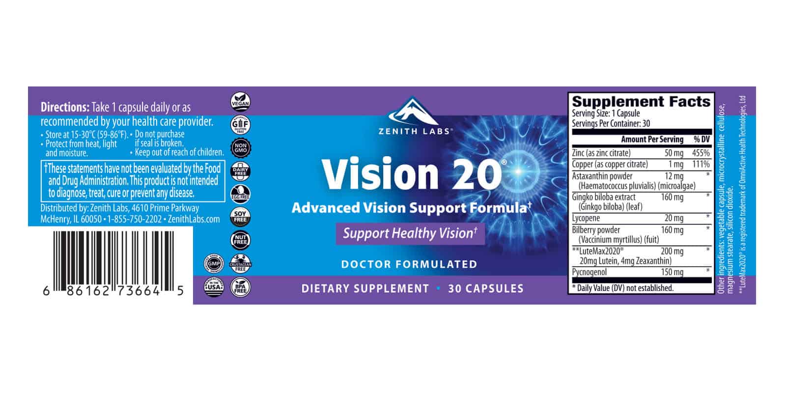 vision 20 dosage
