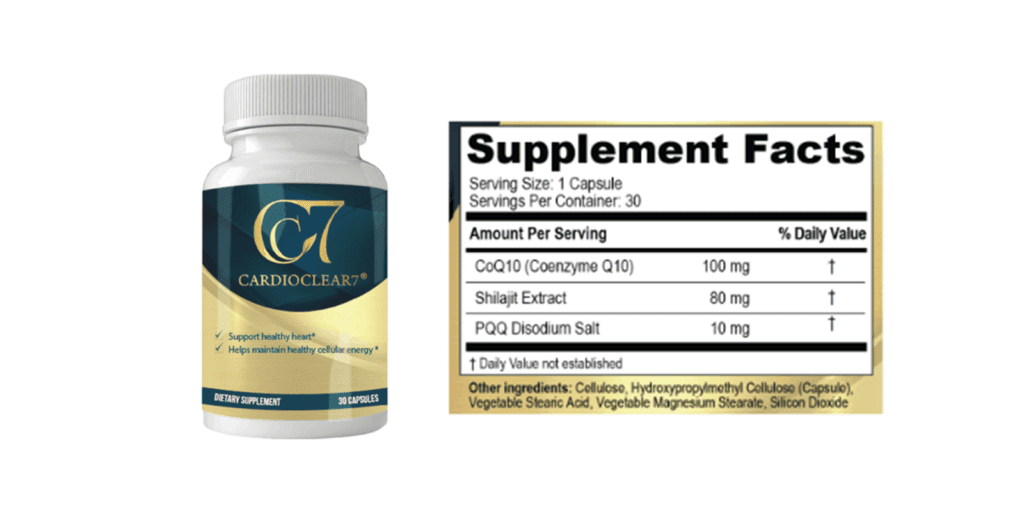 Cardio Clear 7 supplement facts