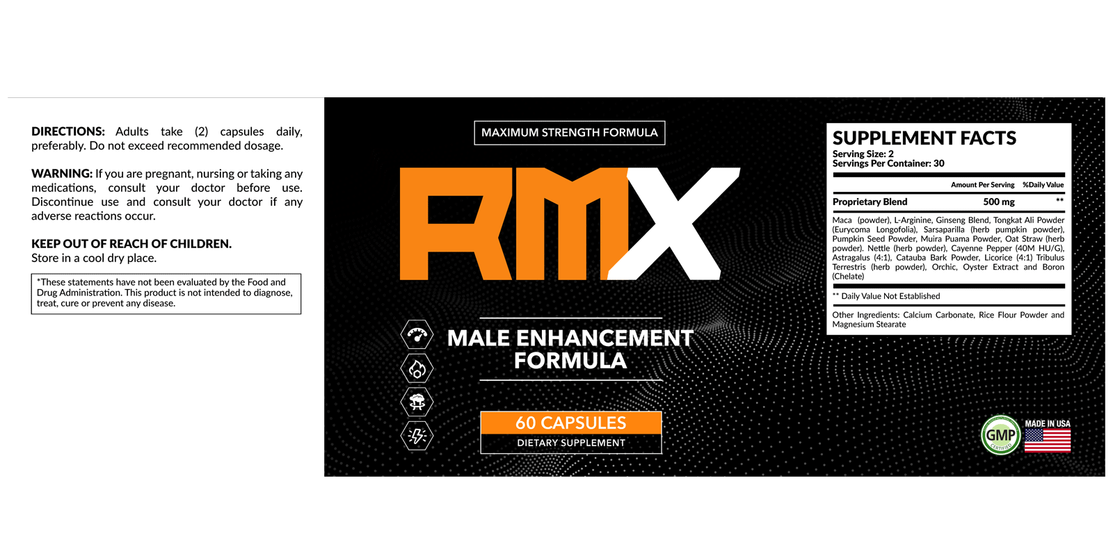 RMX Male Enhancement dosage