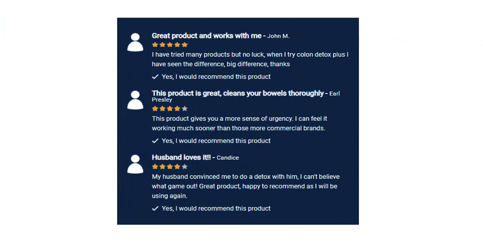 Colon Detox Plus Customer Reviews