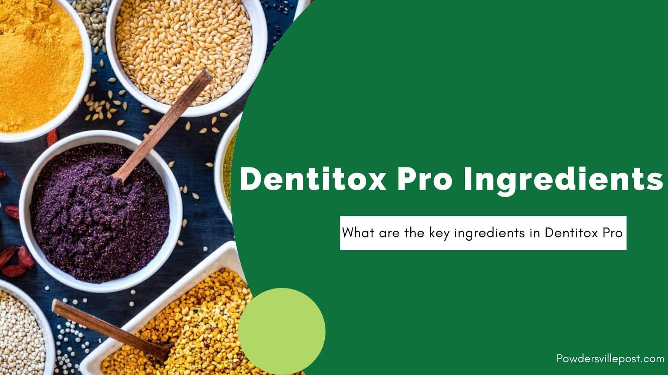 Dentitox pro Ingredients