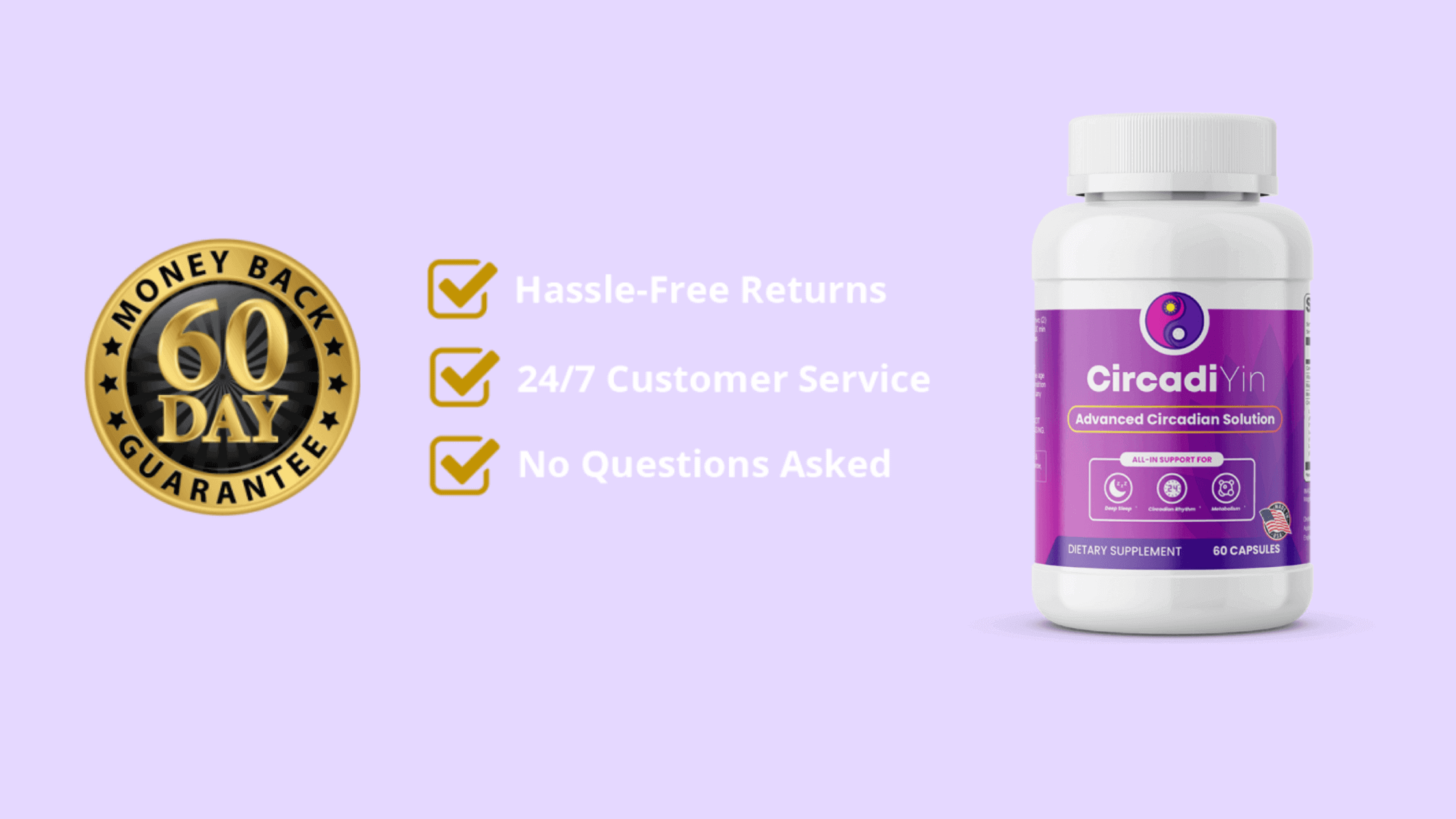 CircadiYin Money-back guarantee