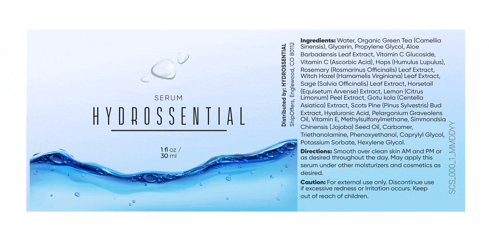 Hydroessential Dosage