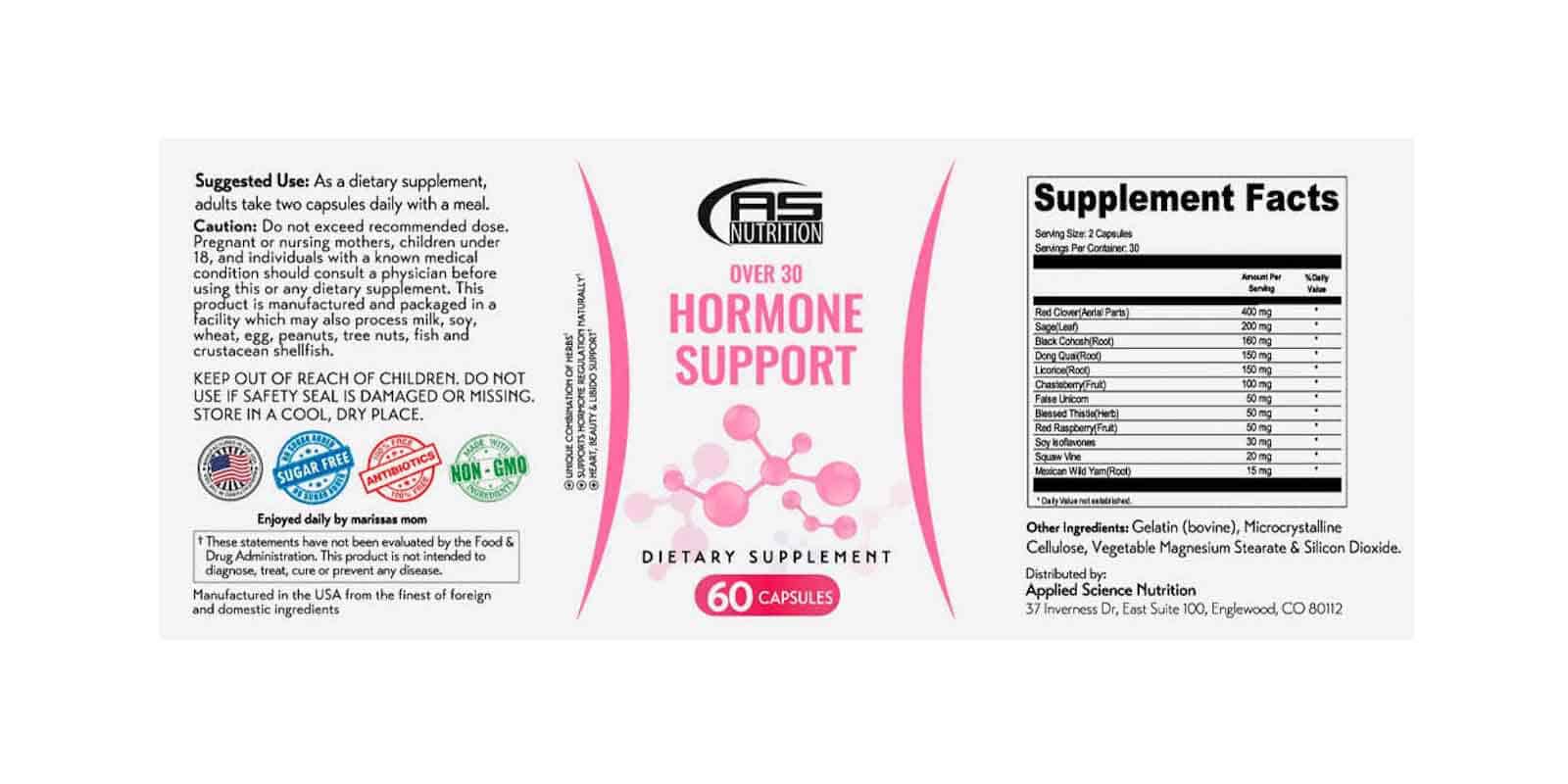 Over 30 Hormone Solution dosage