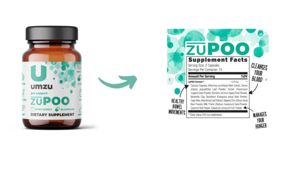 UMZU zuPOO Colon Cleanse does't have any Side effects