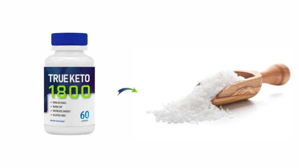 Beta-hydroxybutyrate is the main ingredient of True Keto 1800 Weight loss formula