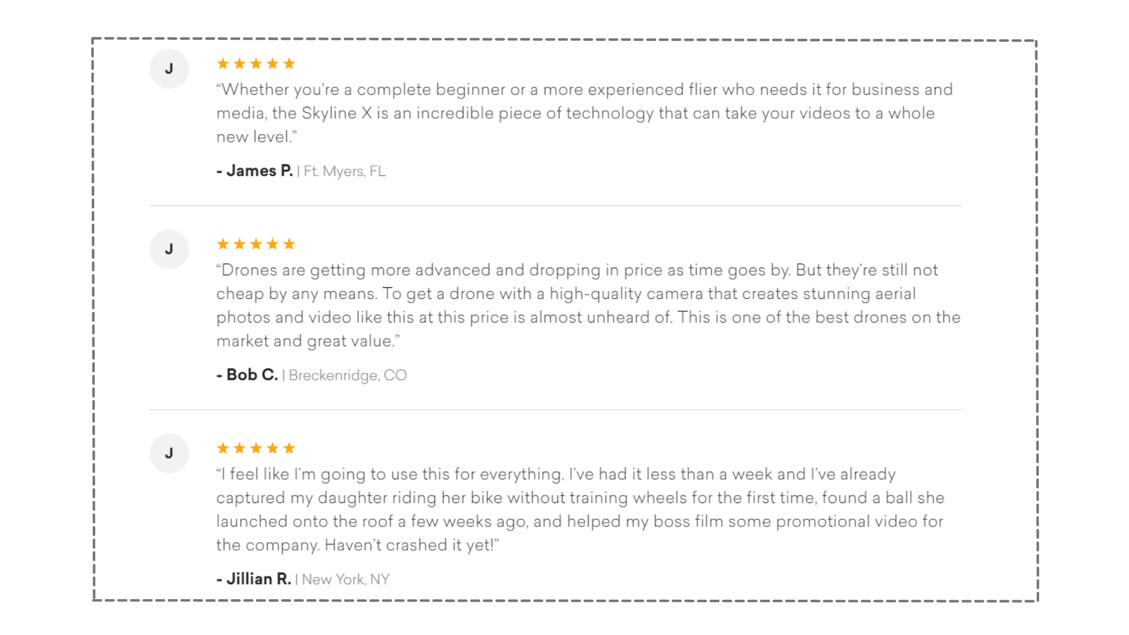 Skyline X Drone Customer Reviews