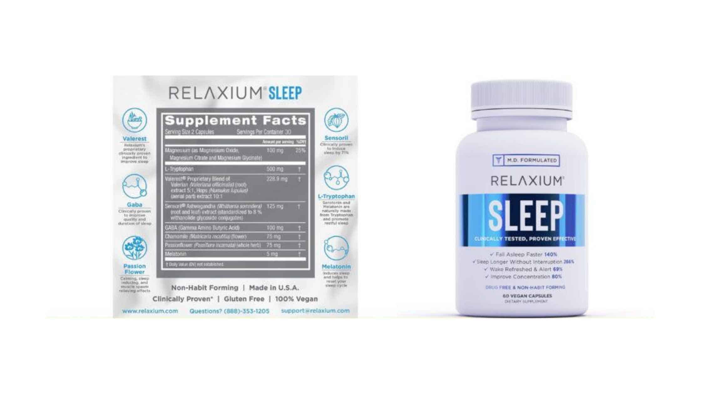 Relaxium Sleep Supplement Dosage