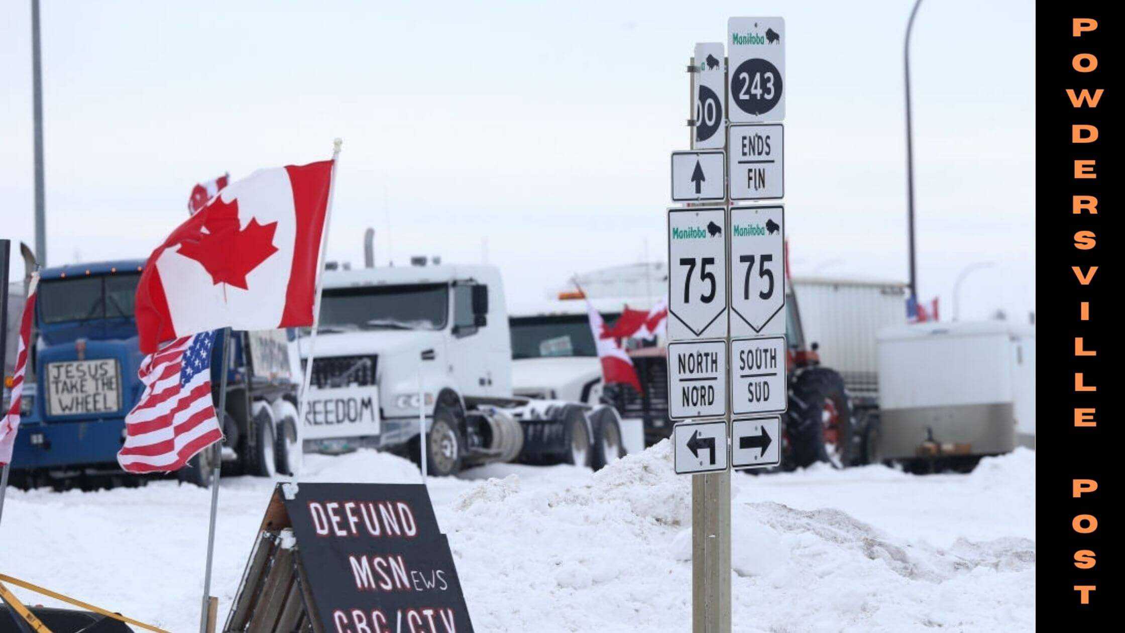 Canadian Judge Orders Protestors To Remove Blockade At Borders