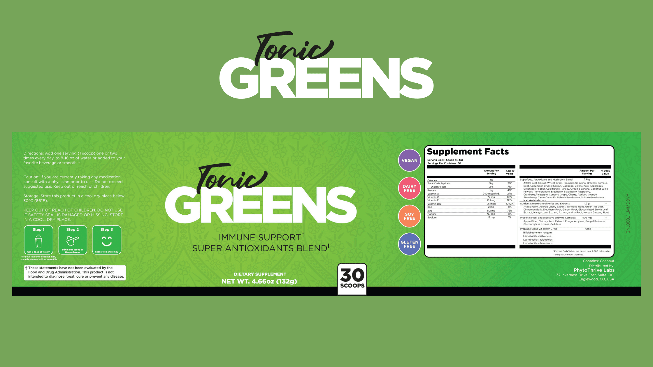 TonicGreens Dosage