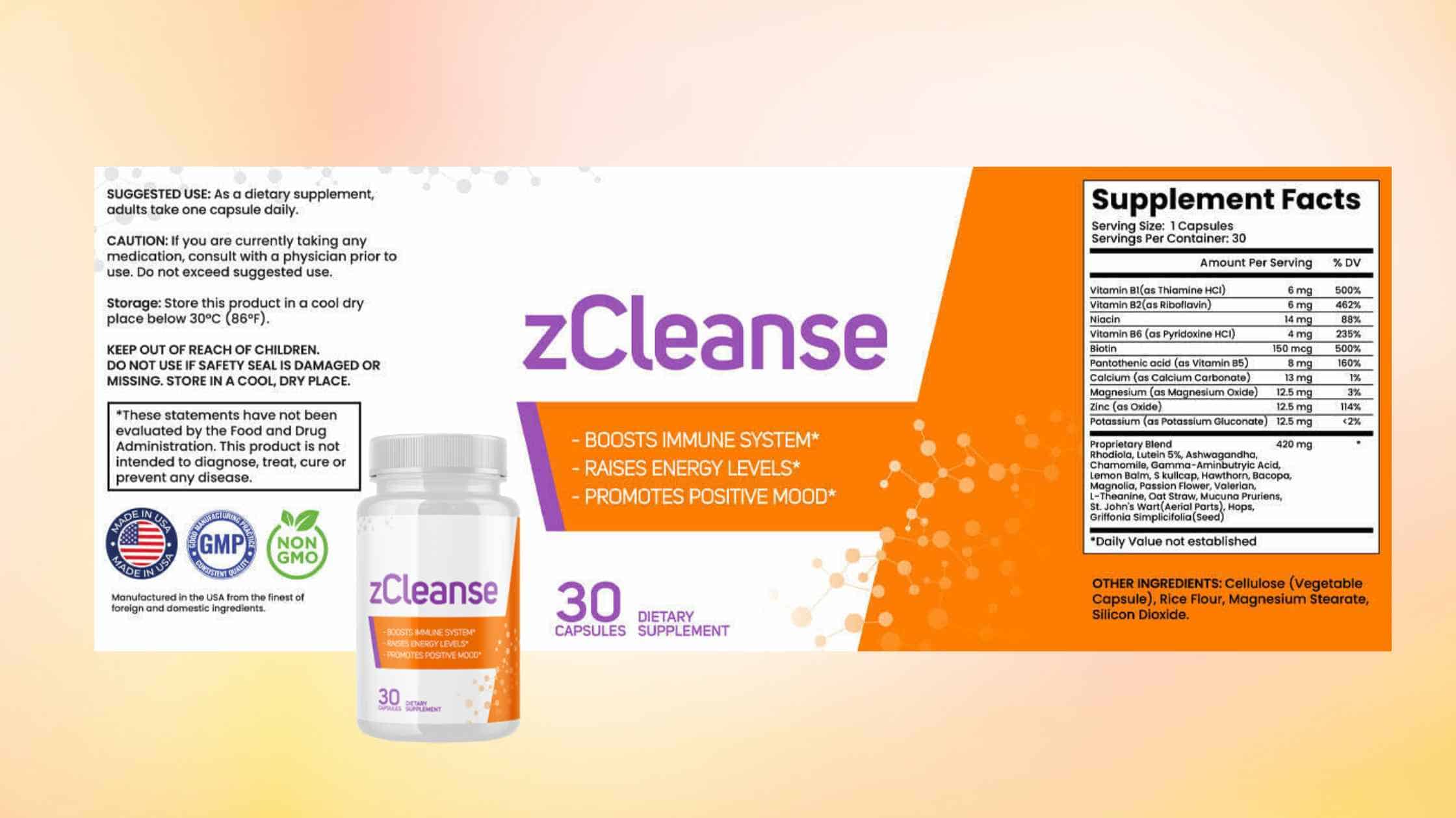 zCleanse Dosage