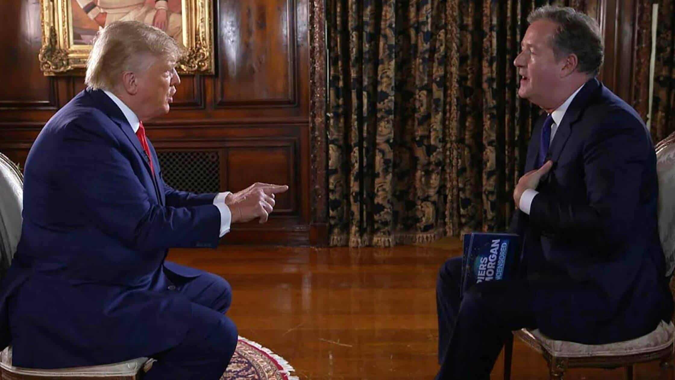 Storming Out Of Piers Morgan Interview, Trump Claims, It's Untrue
