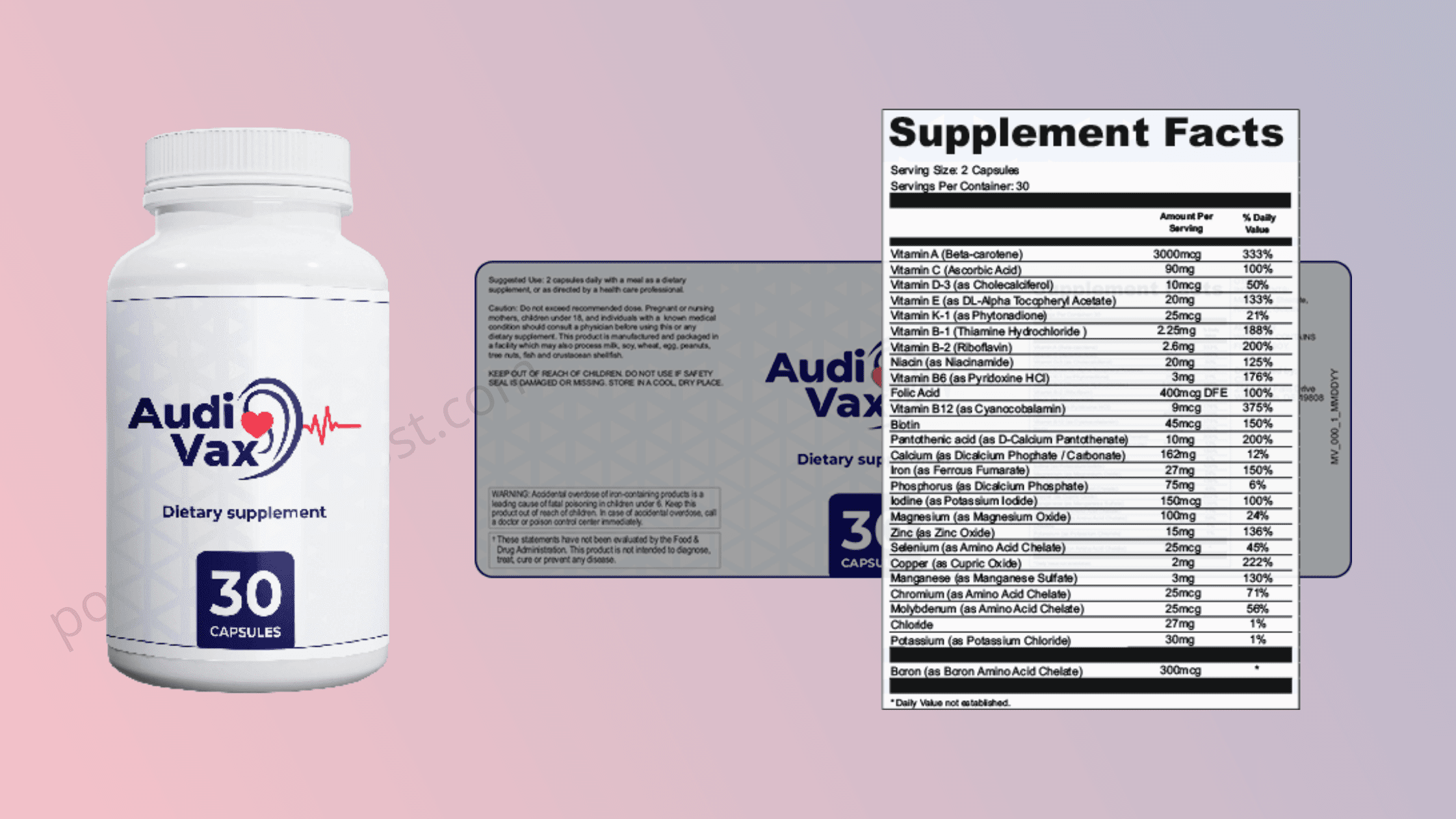 AudiVax Dosage