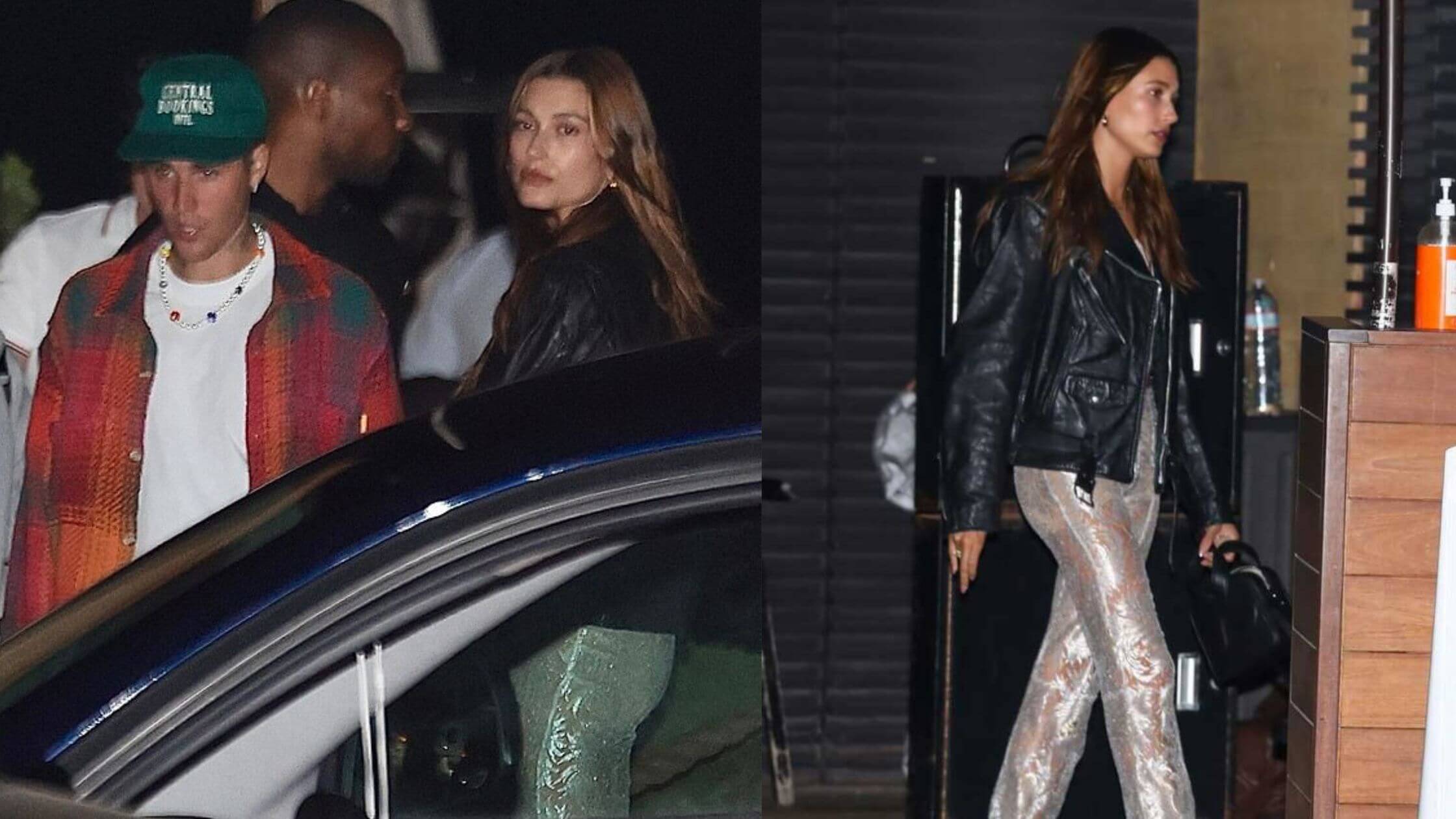 Hailey Bieber Flaunted Her Cool Sheer Silver Pants On Date Night With Justin!!