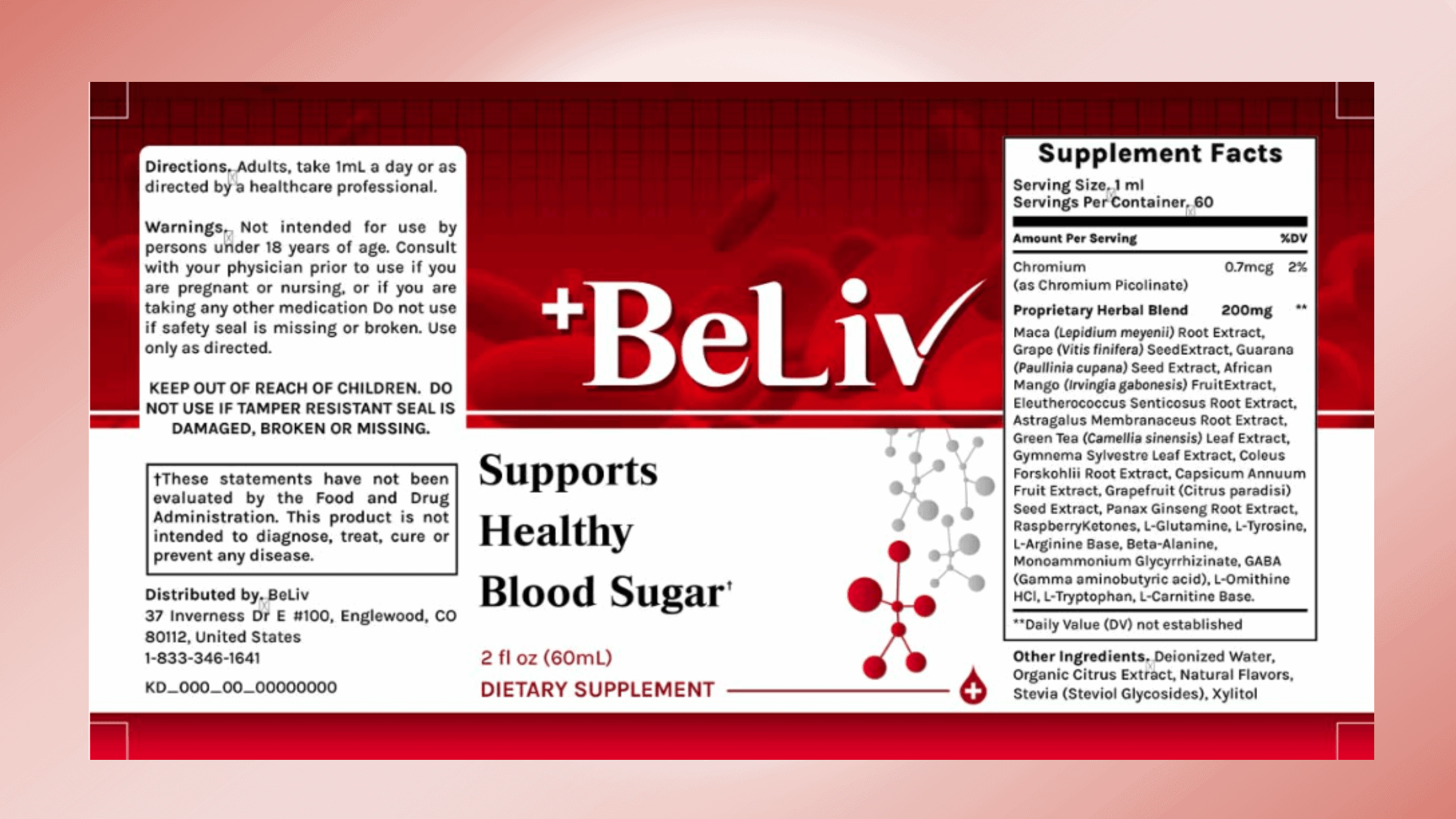 BeLiv Blood Sugar Oil Dosage