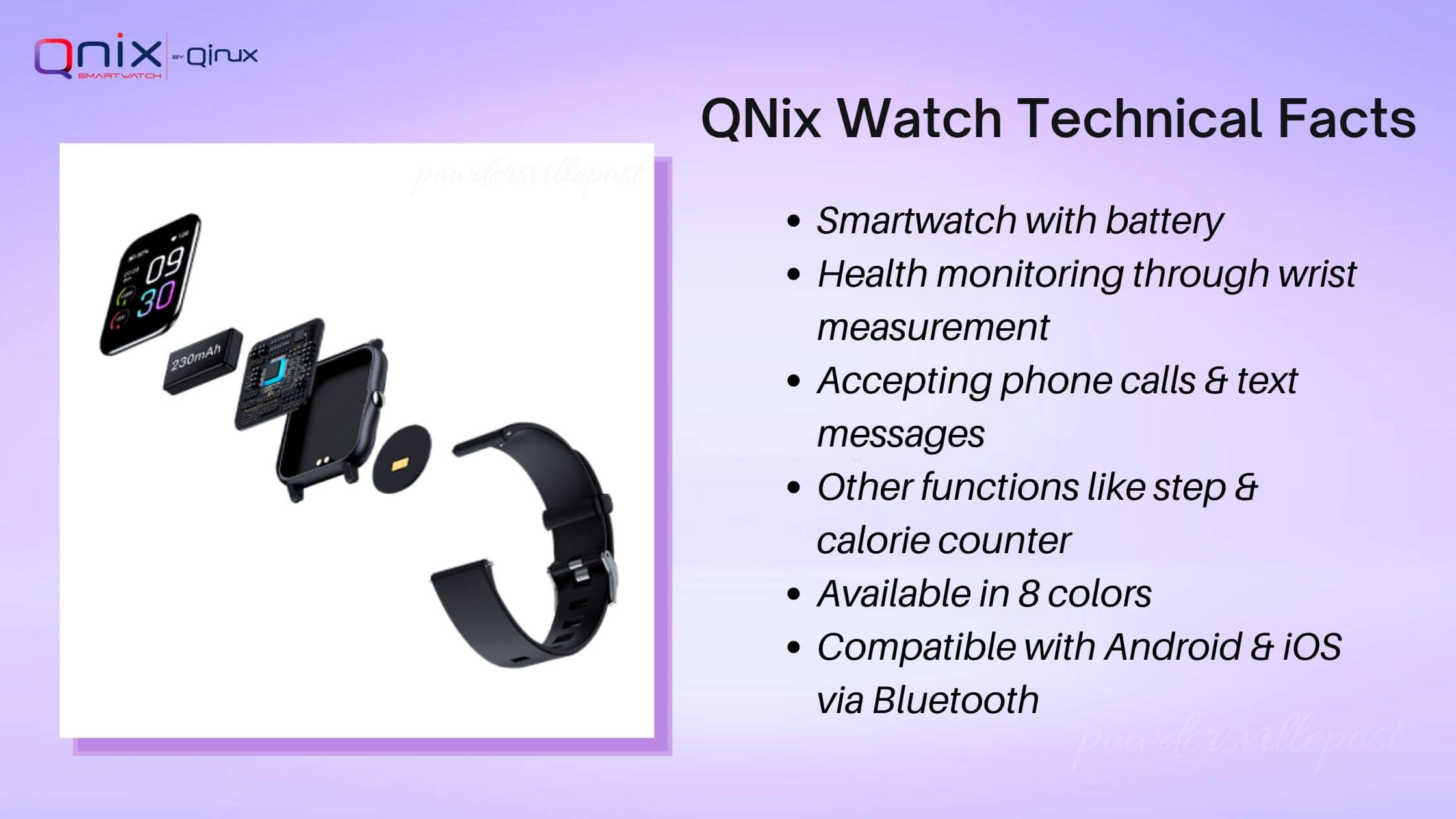 QNix Watch Features