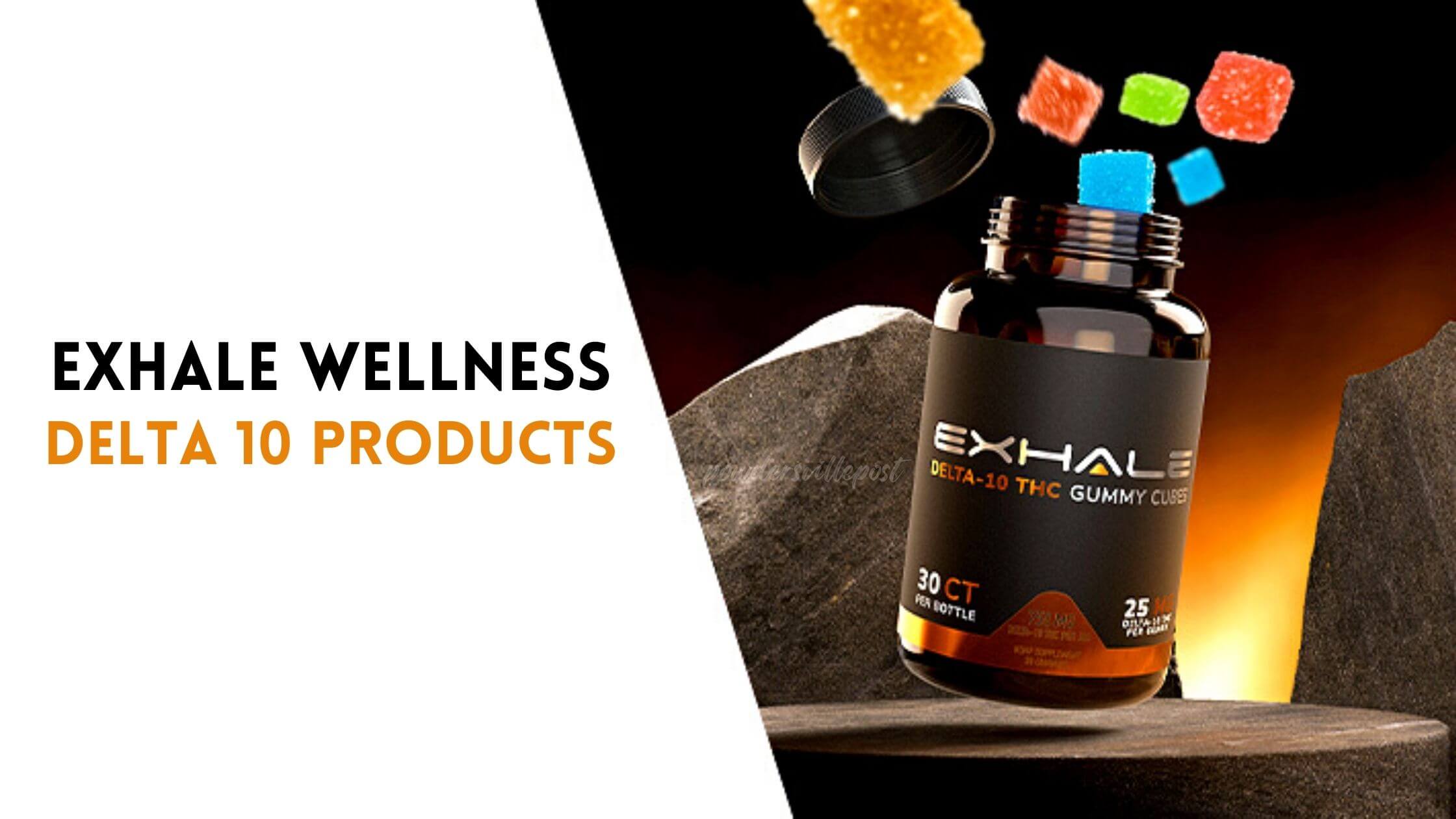 Exhale Wellness Delta 10 THC Gummy Cubes