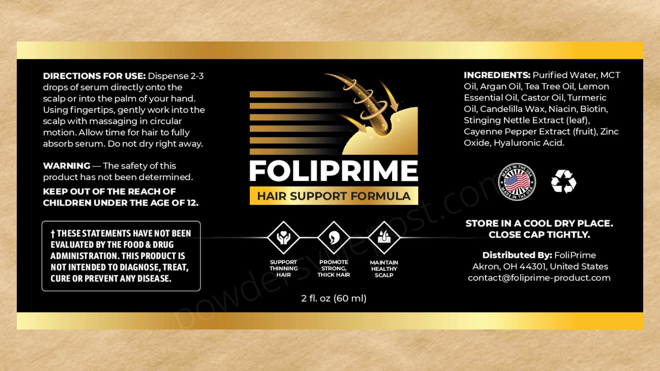 FoliPrime Dosage