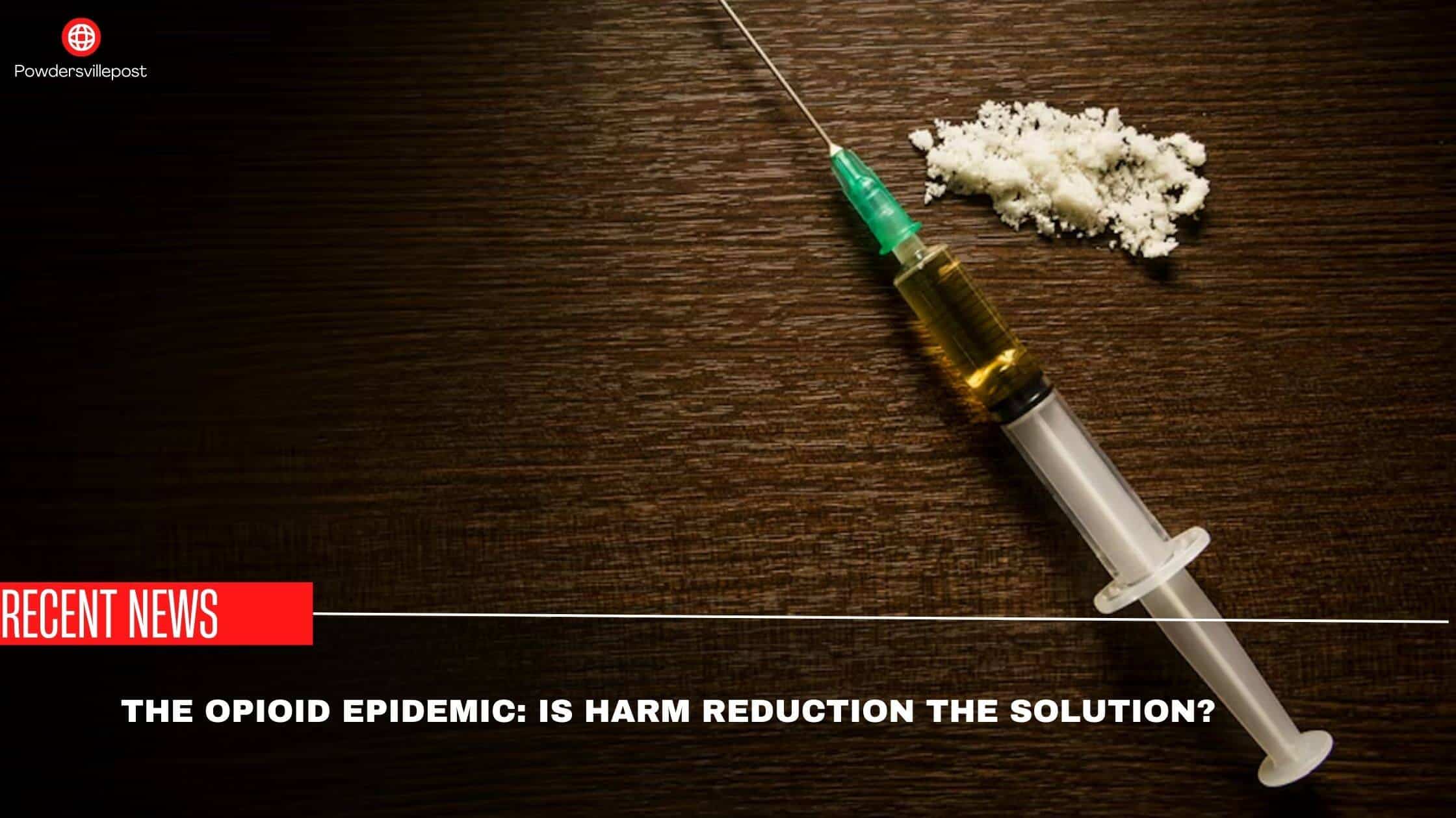 The Opioid Epidemic Is Harm Reduction The Solution