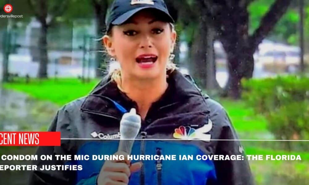 A Condom On The Mic During Hurricane Ian Coverage The Florida Reporter Justifies