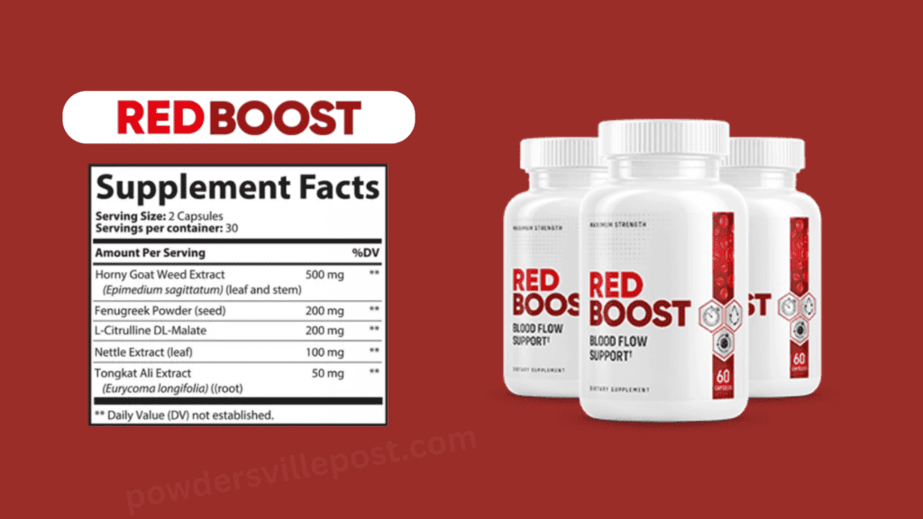 Red Boost supplement facts