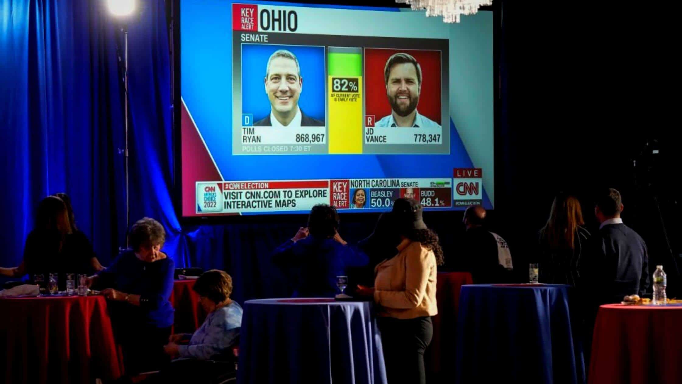 Tim Ryan Loses To J.D.Vance In The Ohio U.S. Senate Election