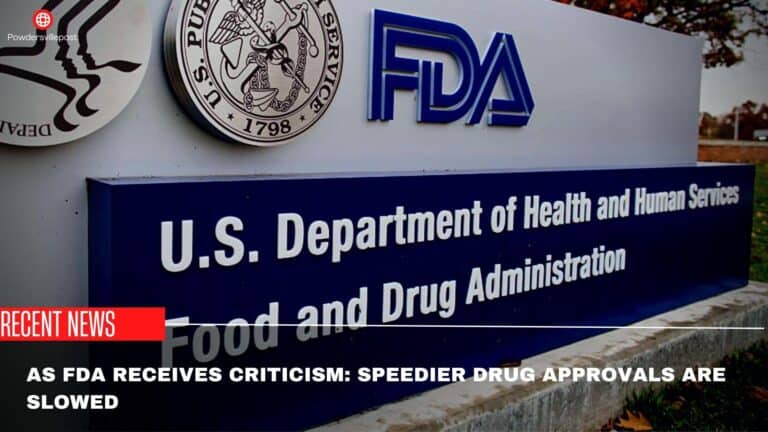 As FDA Receives Criticism: Speedier Drug Approvals Are Slowed