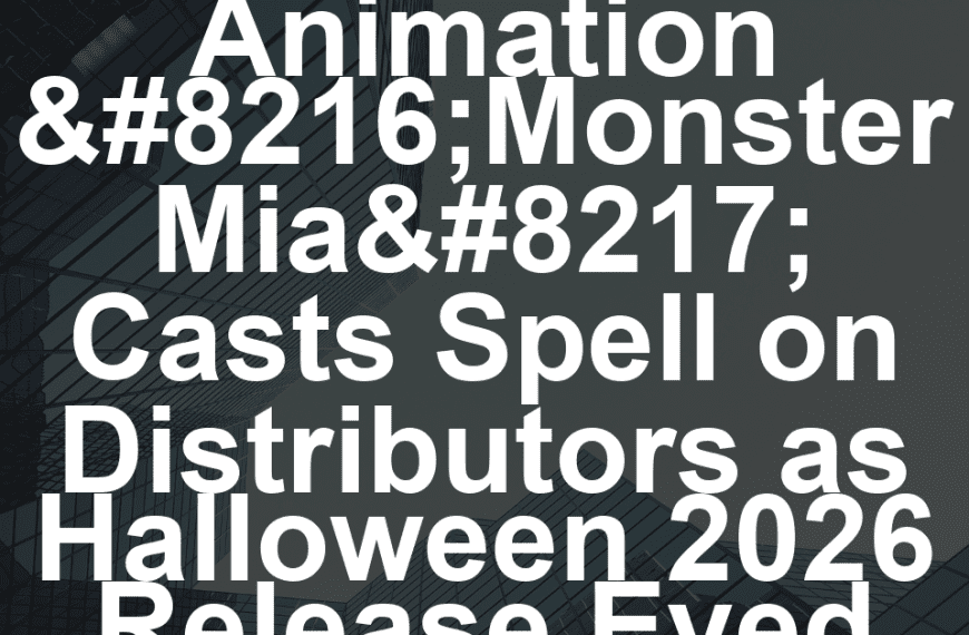Spooky Animation ‘Monster Mia’ Casts Spell on Distributors as Halloween 2026 Release Eyed (EXCLUSIVE)